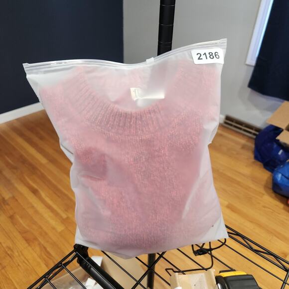 Vintage LL Bean Sweater Mens Large Red Wool Blend Knit Crewneck Pullover USA 90s - Picture 12 of 12